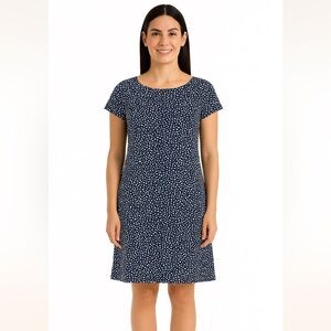 NWT Hatley T-Shirt Patterned Dress Navy and White Size Large